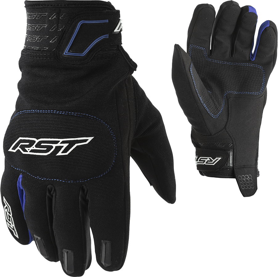 RST Rider CE Summer Gloves - Available in Black/Black, Black/Blue, Black/Red - Rst