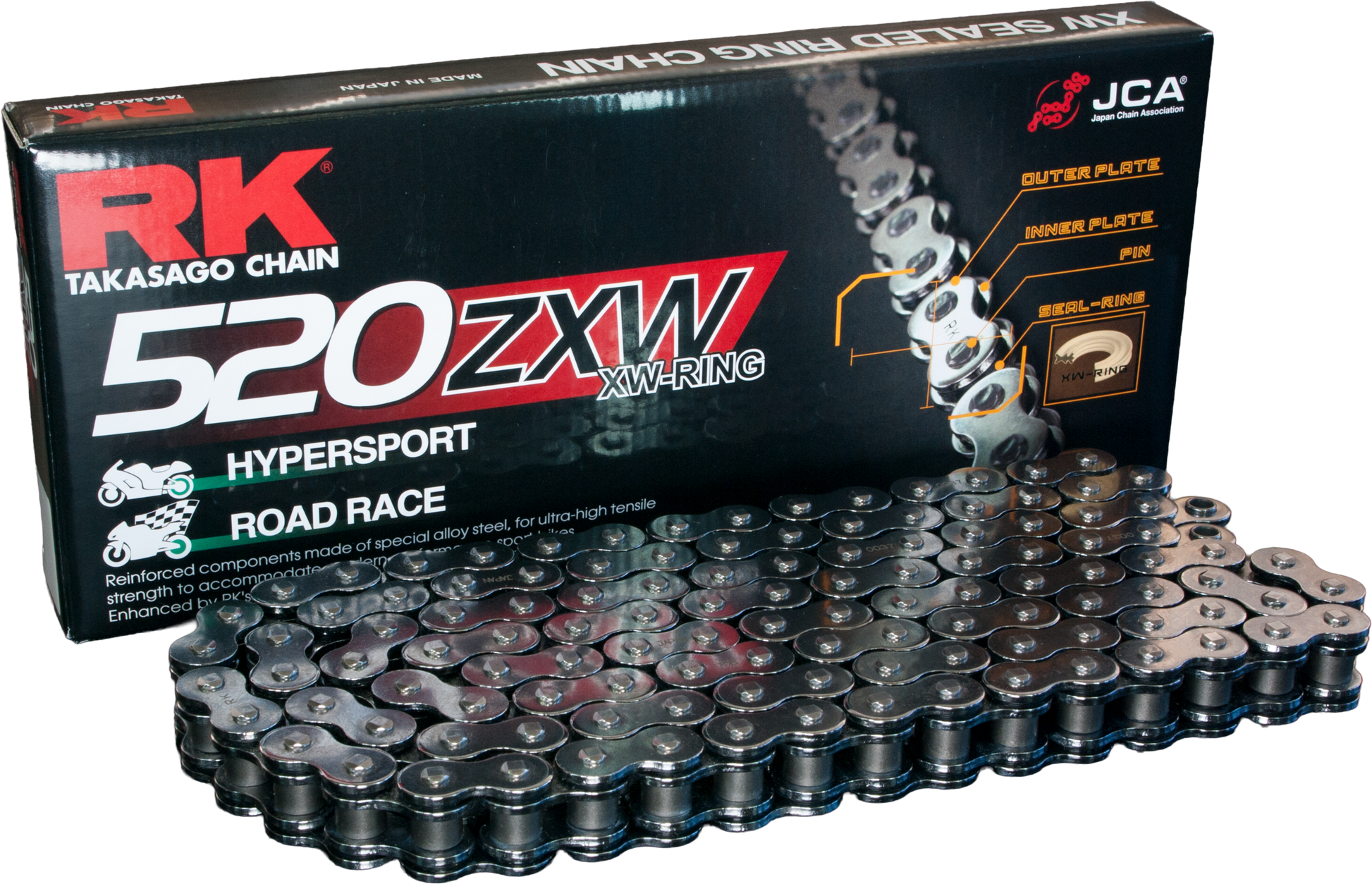 RK Excel 520 ZXW Drive Chain CC520ZXW-120 - Chrome CC520ZXW 120