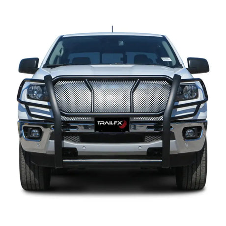 White truck with black grille guard E0521T Trailfx Ext for Ranger pickup