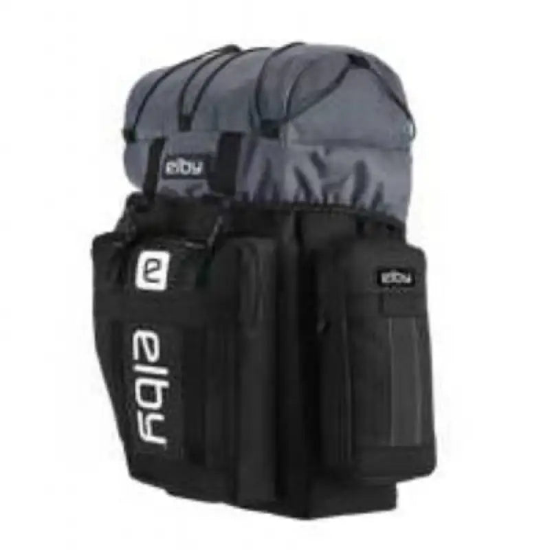 Black Elby Bikes Pannier Bag with White Logo