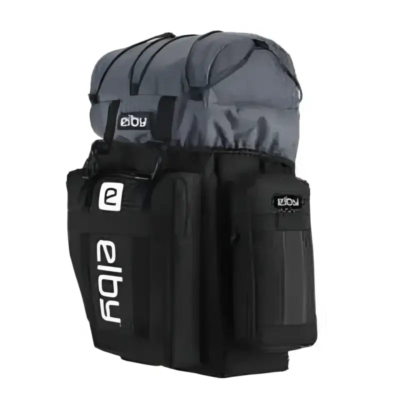Black Elby Bikes Pannier Bag with White Logo