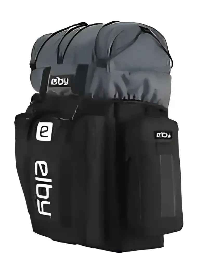 Elby Bikes E08151 Pannier Bag Black with White Logo.
