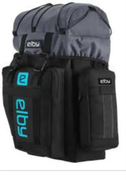 E08158 Elby Bikes Pannier Bag Blk W/Malibu Blue Logo - Bicycle