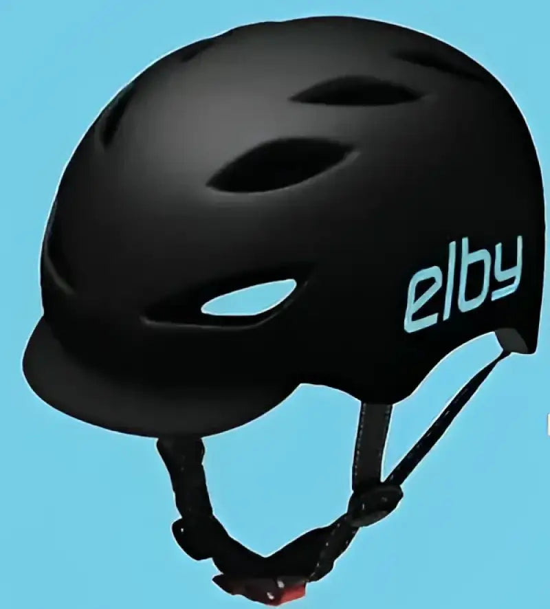 Black urban commuter helmet by Elby Bikes, model E0915ML with Vsr, size M/L.