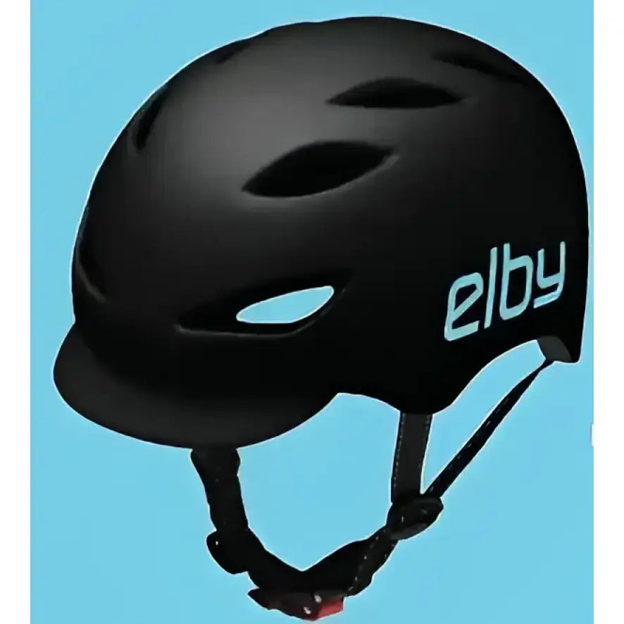 Black urban commuter helmet by Elby Bikes, model E0915ML with Vsr, size M/L.