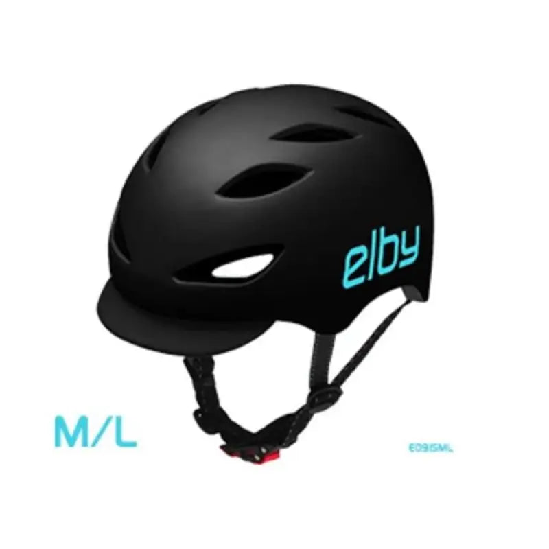 Elby Bikes Urban Commuter Helmet with Visor in Black, Size Medium/Large