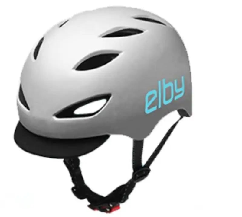 Gray Elby Bikes urban Cmmutr helmet with visor E0916SM S/M for city rides