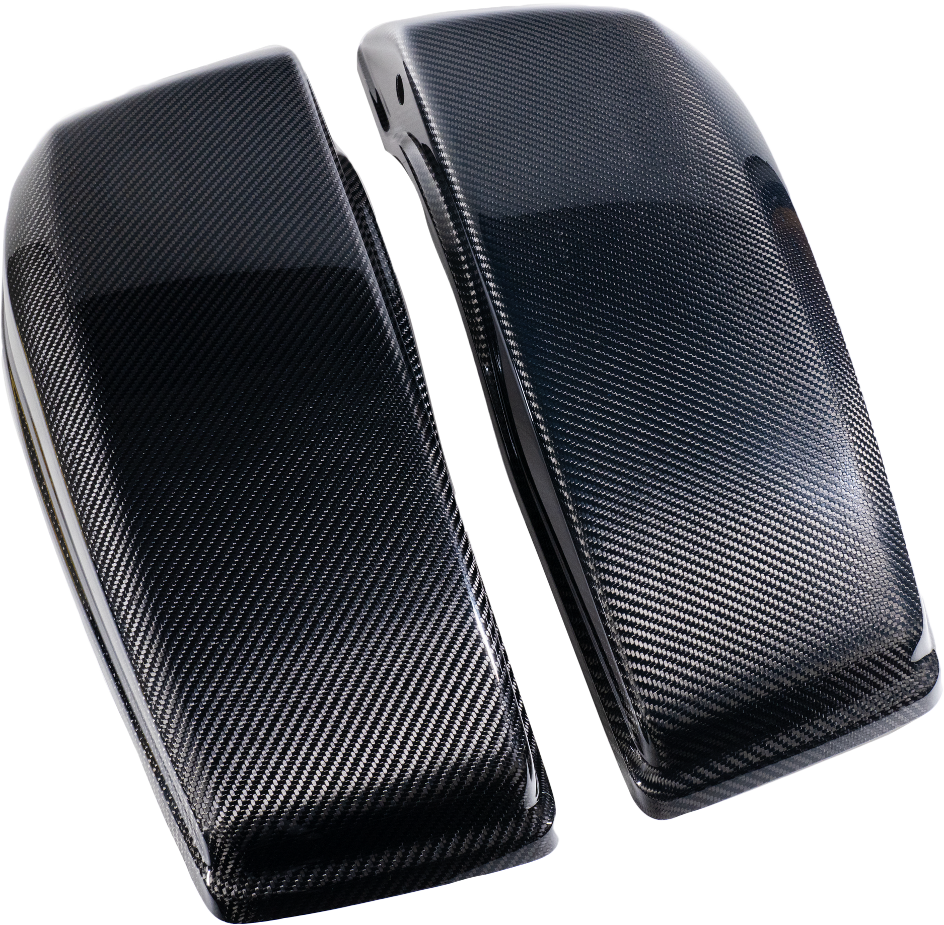 Hofmann Designs Carbon Fiber Saddle Bag Lids Luggage HDCF-6033 - Carbon Saddlebag FLH FLT 23-25 EX Flhr