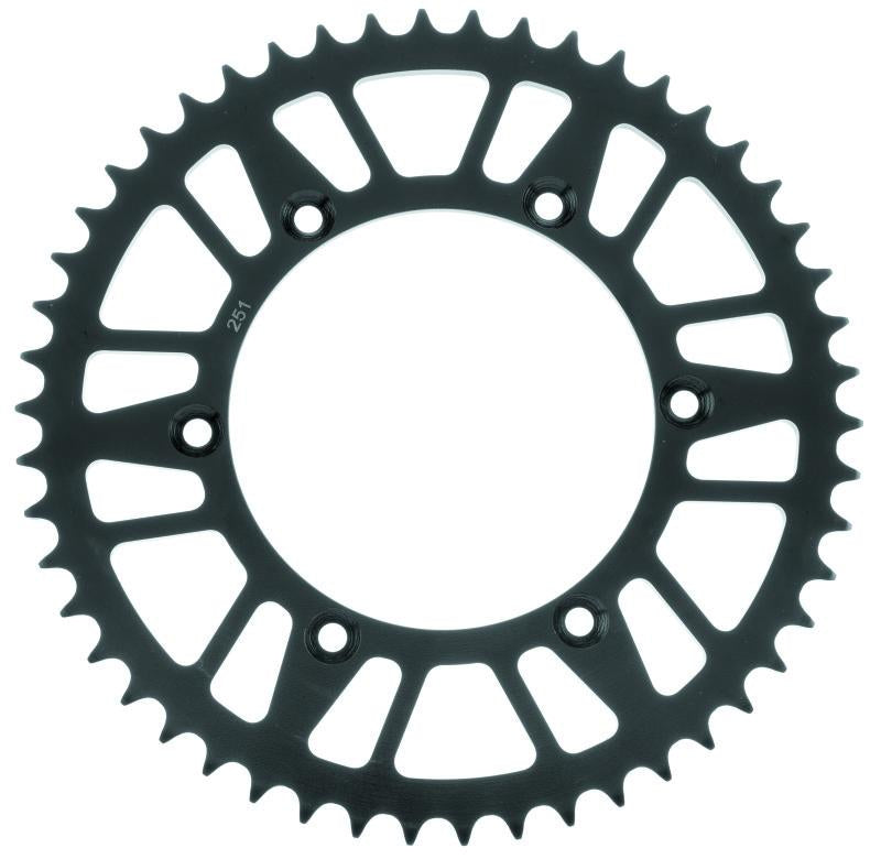 Bike Master 965124 BikeMaster Yamaha Rear Steel Sprocket 520 51T - Black - 965124