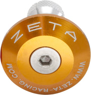 Zeta Bar End Plugs Hand Controls ZE48-7004 - Gold Plug