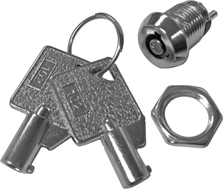 E21-0217 Round Key Ignition Universal Chrome