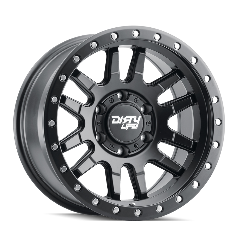 Dirty Life 9309-7983MB0 Dirty Life 9309 Canyon Pro 17x9/6x139.7 BP/0mm Offset/106mm Hub Matte Black Wheel - Beadlock