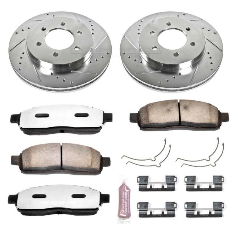 PowerStop K1943-36 Power Stop 04-08 Ford F-150 Front Z36 Truck & Tow Brake Kit