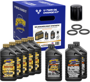 Spectro V-Twin Full Oil Service Kit M8 Oil Change Kit 311474 - V-Twin Synthetic