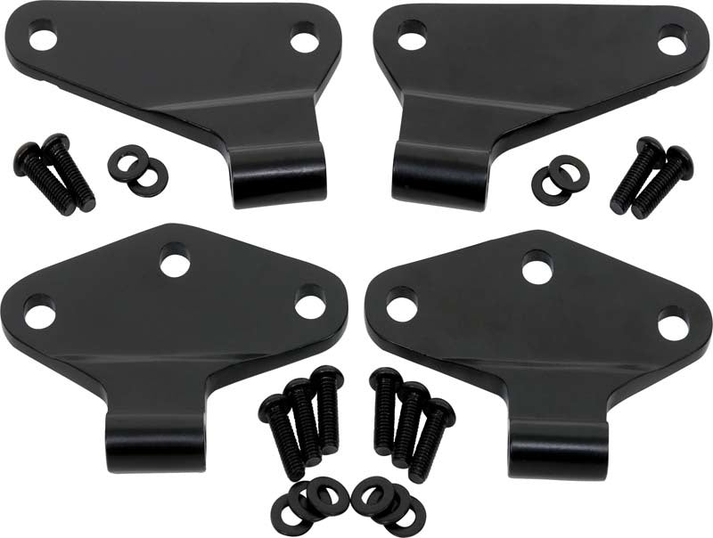 Kentrol 50580 Kentrol 07-18 Jeep Wrangler JK Body Door Hinge Set 4 Pieces 2 Door - Powdercoat Black