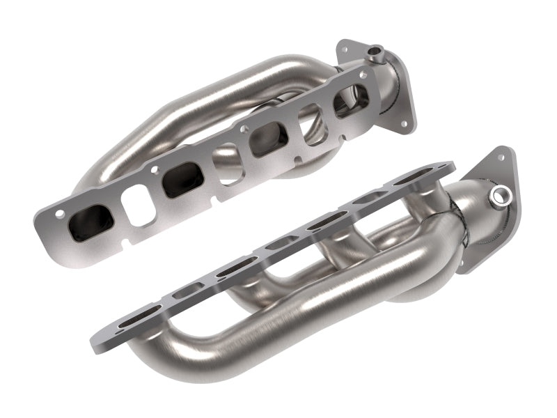 aFe 48-32030 aFe Power Twisted Steel 304SS Shorty Header 2021 Ram 1500 TRX V8-6.2L (uncoated)