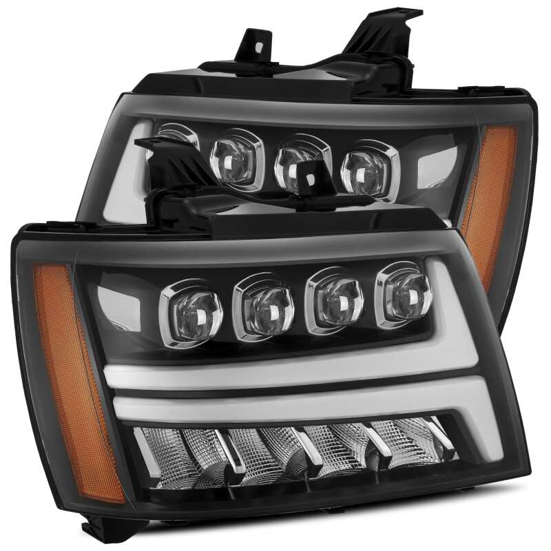 AlphaRex 880827 AlphaRex 07-13 Toyota Tundra / 08-17 Sequoia PRO-Series Projector Headlights Chrome w/Seq. Sig. + DR