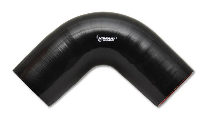 Vibrant 2748 Vibrant 4 Ply Reinforced Silicone Elbow Connector - 4.5in I.D. - 90 deg. Elbow (BLACK)