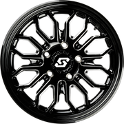Onyx Wheel 12x7 4/156 +10mm Blk/Machined