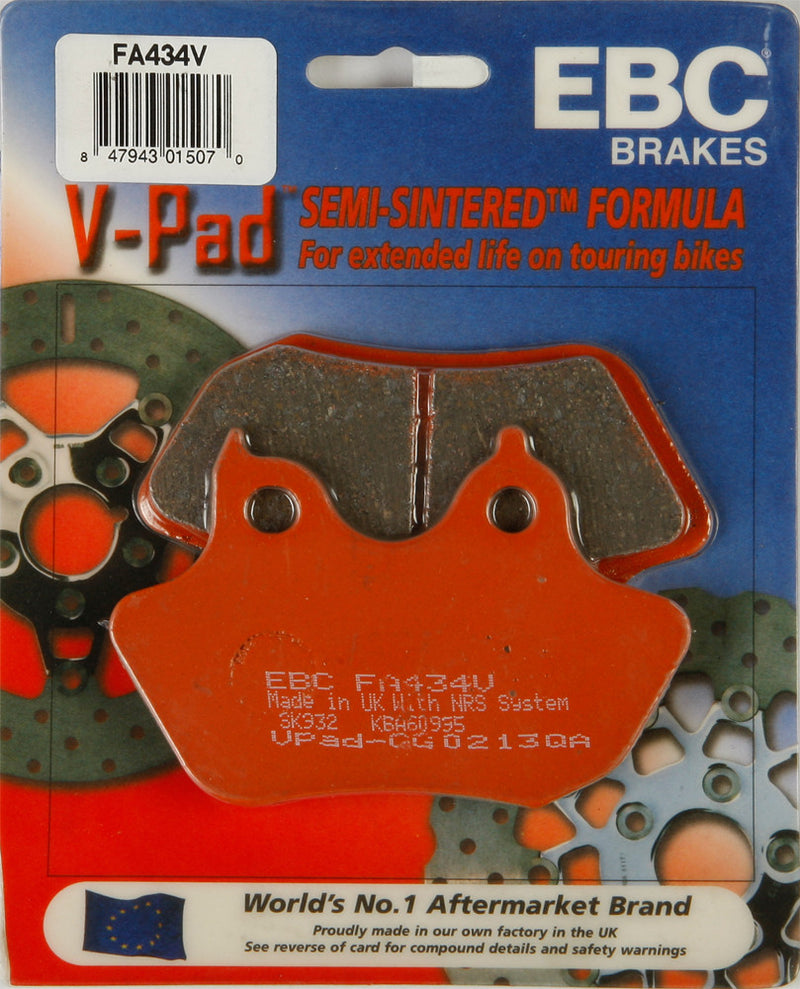 EBC Semi-Sintered Brake Pads FA434V - FA434V V-Series