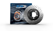 SHW Performance PFR41287 SHW 10-11 Porsche 911 GT3 3.8L w/o Ceramic Brake Right Front Drill-Dimp LW Brake Rotor (99735141091) - PFR41287