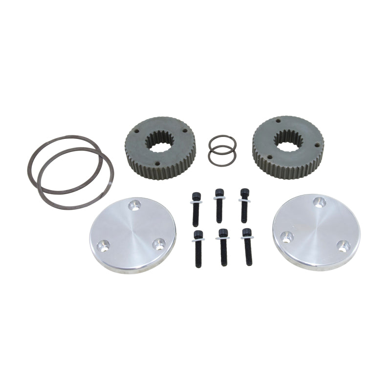 Yukon Gear & Axle YHC50008 Yukon Gear Hardcore Drive Flange Kit For Dana 44 / 19 Spline Outer Stubs. Non-Engraved Caps - YHC50008