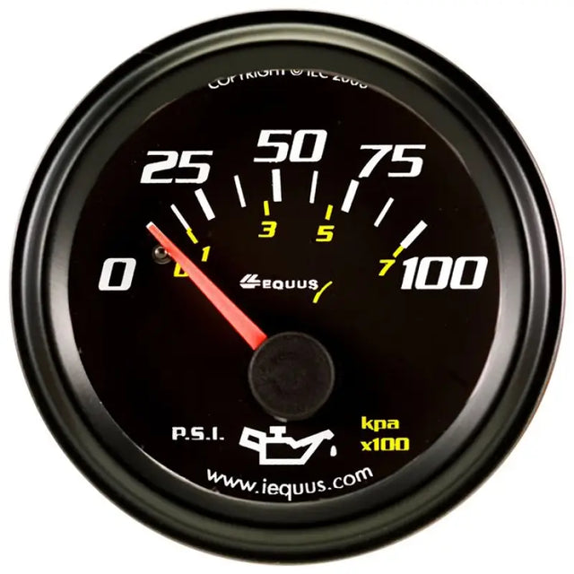 E6234 Equus Gauge Oil Pressure 2' 0-100Psi