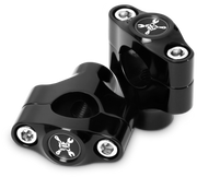 Burly Brand Hawk Riser Clamp For 1" Bar B12-8014B - Black Set