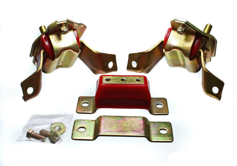 Energy Suspension 4.1124R Energy Suspension 84-95 Ford Mustang 5.0 (302c.i.) V8 Red Motor & Transmission Mount Set