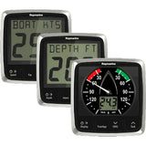 Raymarine marine instruments featuring the E70153 Raymarine I50 I60Wind Speed Depth system pack