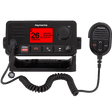 Black marine VHF radio with microphone from E70517 Raymarine Vhf Ray73 W/Ais Gps Hailer