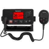 Black marine VHF radio with microphone from E70517 Raymarine Vhf Ray73 W/Ais Gps Hailer