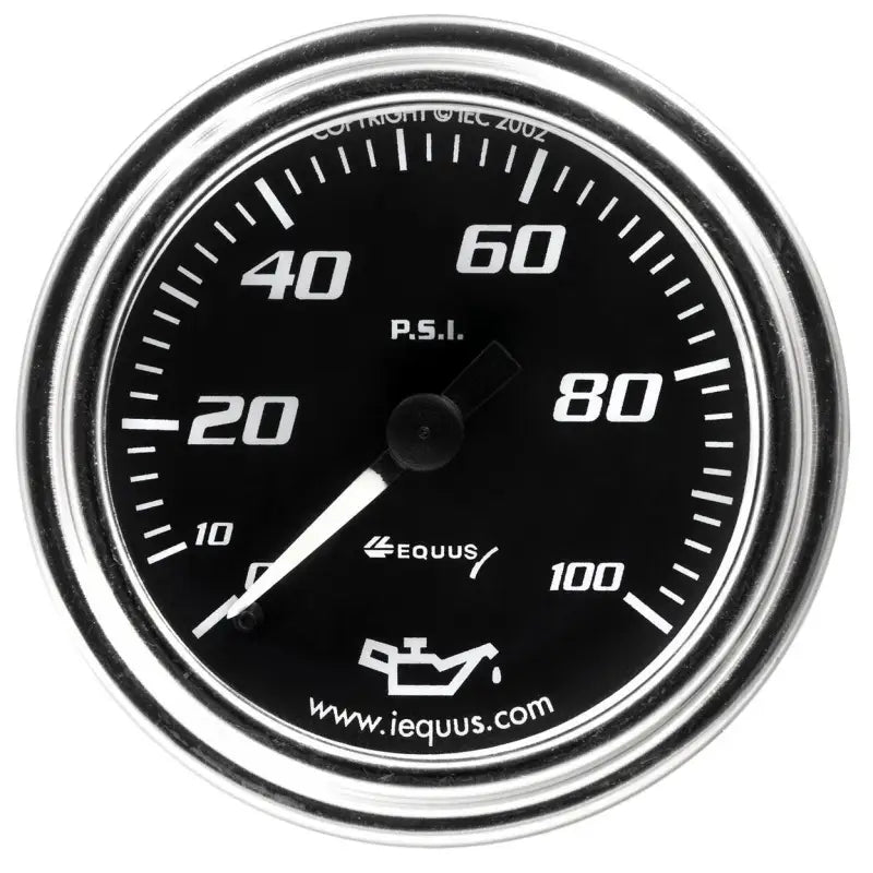 E7244 Equus Gauge Oil Press 2’ 0-100 Psi 270 - Pressure