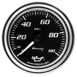 E7244 Equus Gauge Oil Press 2’ 0-100 Psi 270 - Pressure