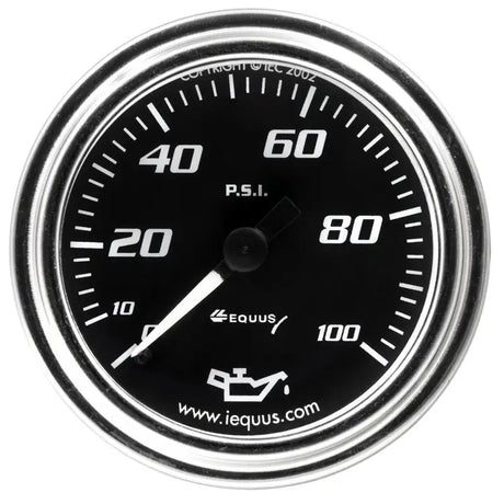 E7244 Equus Gauge Oil Press 2’ 0-100 Psi 270 - Pressure