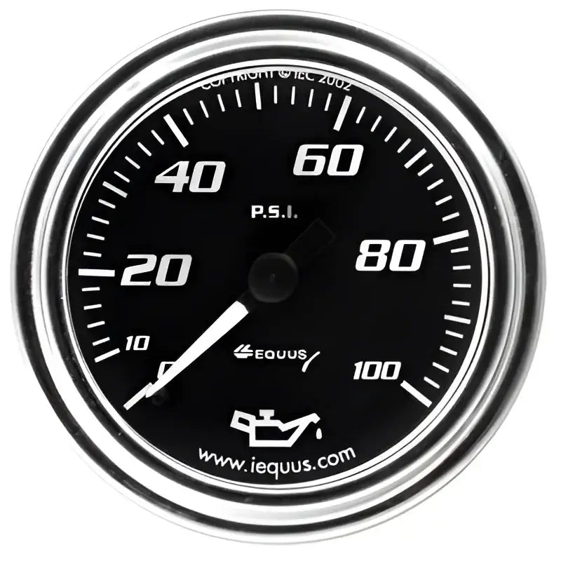 E7244 Equus Gauge Oil Press 2’ 0-100 Psi 270 - Pressure
