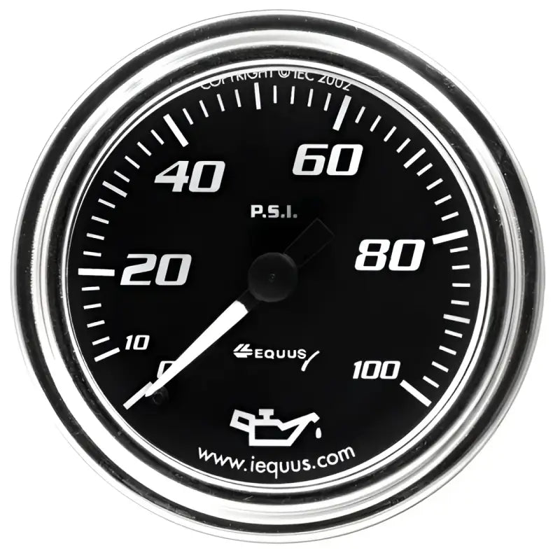 E7244 Equus Gauge Oil Press 2’ 0-100 Psi 270 - Pressure