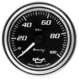 E7244 Equus Gauge Oil Press 2’ 0-100 Psi 270 - Pressure