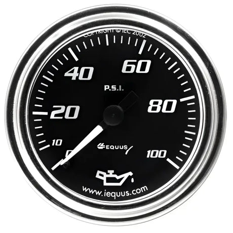 E7244 Equus Gauge Oil Press 2’ 0-100 Psi 270 - Pressure