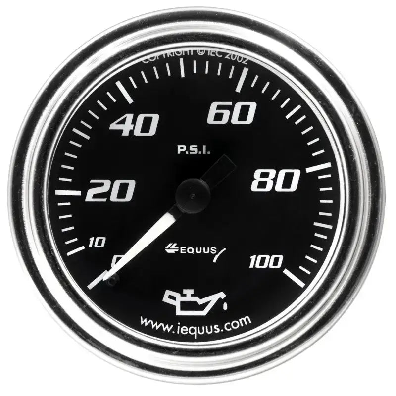 E7244 Equus Gauge Oil Press 2’ 0-100 Psi 270 - Pressure