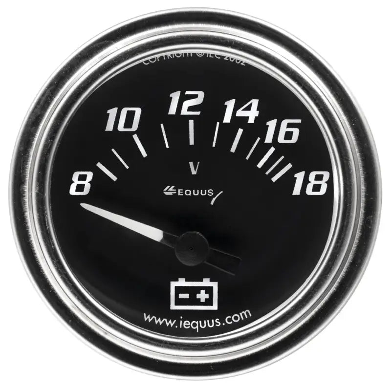 E7268 Equus Gauge Voltmeter 2' 8-18V 90 Deg