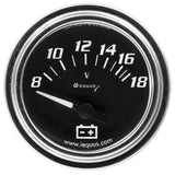 E7268 Equus Gauge Voltmeter 2' 8-18V 90 Deg
