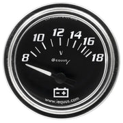 E7268 Equus Gauge Voltmeter 2' 8-18V 90 Deg