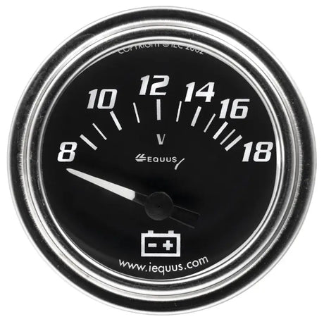 E7268 Equus Gauge Voltmeter 2' 8-18V 90 Deg