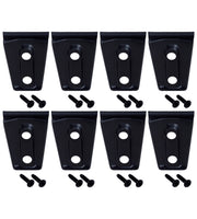 Kentrol 80021 Kentrol 07-18 Jeep Wrangler JK Door Hinge Overlays 8 Pieces 4 Door - Textured Black