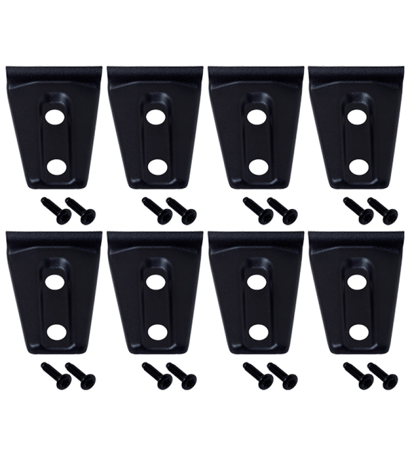 Kentrol 80021 Kentrol 07-18 Jeep Wrangler JK Door Hinge Overlays 8 Pieces 4 Door - Textured Black