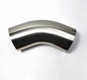 Stainless Bros 601-10226-4150 Stainless Bros 4in Diameter 1.5D / 6in CLR 45 Degree Bend Leg Mandrel Bend