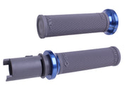 Lock On Ruffian Grips Graphite/Blue Cvo `23 24