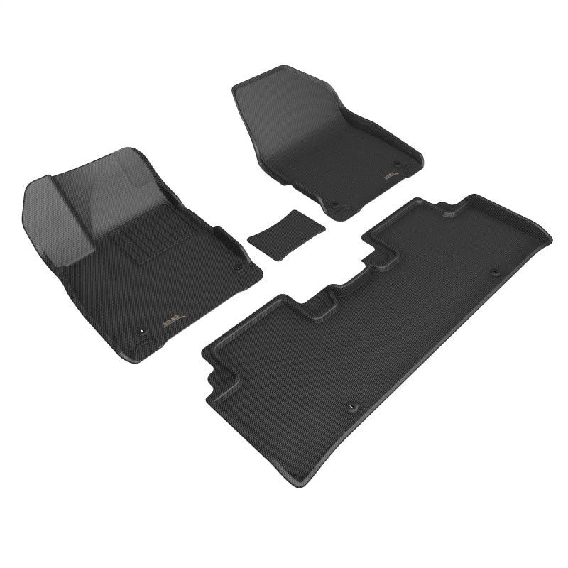 3D MAXpider L1KA07101509 3D MAXpider 2022 Kia EV6 Kagu 1st & 2nd Row Floormat - Black