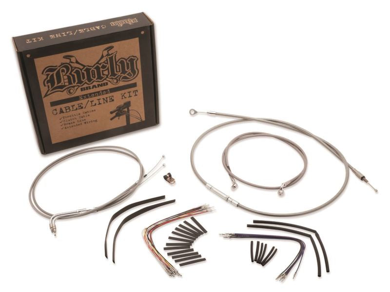 Burly Brand B30-1128 Burly Brand Control Kit ABS 16in - Stainless Steel